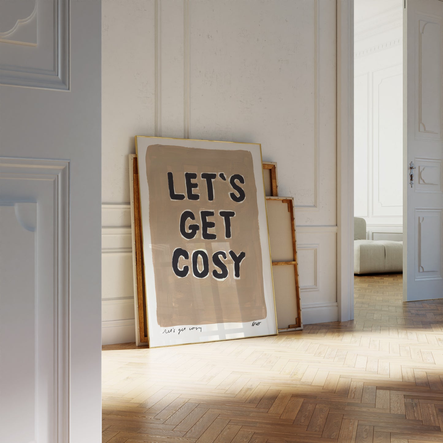 Let's Get Cosy Art Print