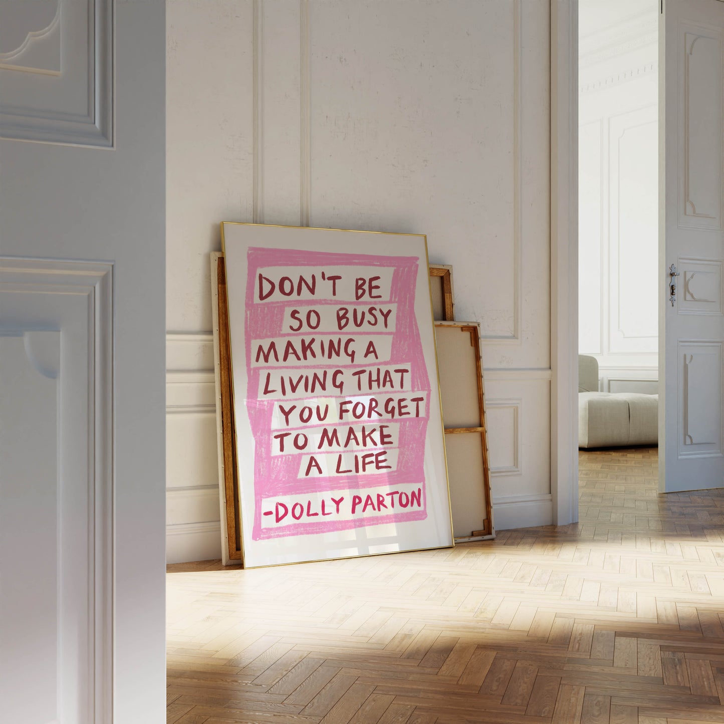 Dolly Parton Quote Art Print