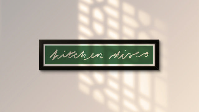 Kitchen Disco Panoramic Art Print / Framed or Unframed /  60 cm x 12 cm