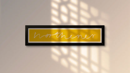 'Northener' Panoramic Art Print / Framed or Unframed / 60 cm x 12 cm