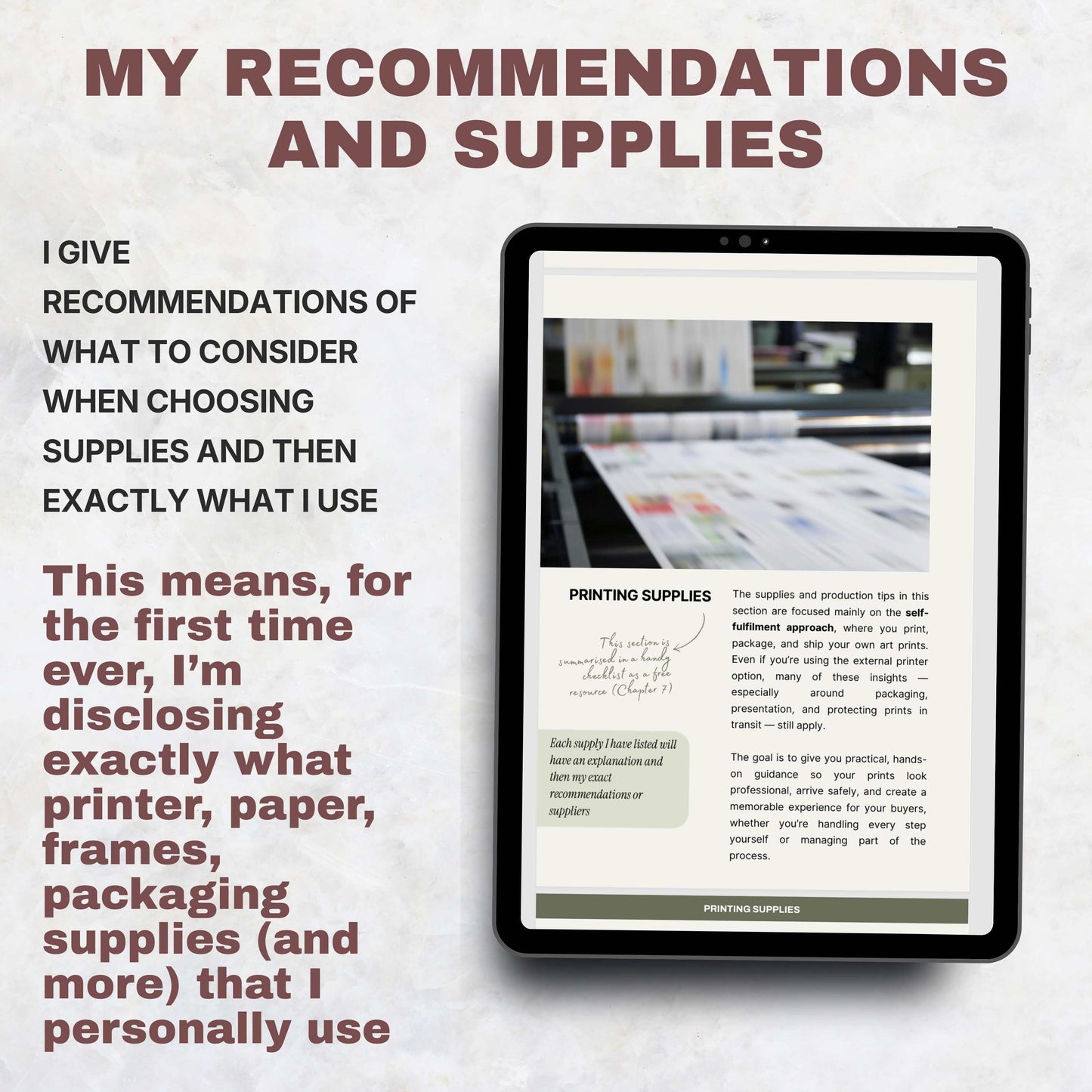 Ultimate Art Print Business Guide - How to Sell your Art Ebook - 72 Pages