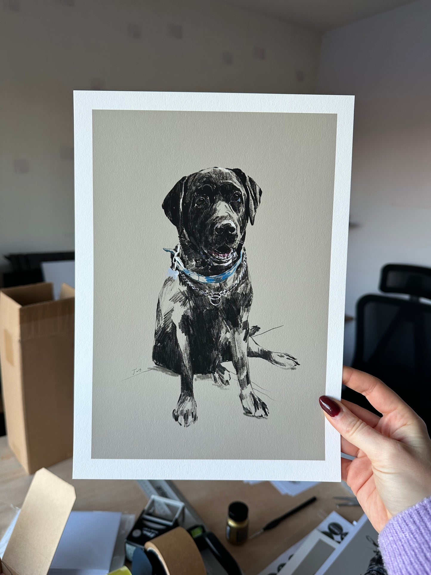 Personalised Hand Drawn Pet Portrait
