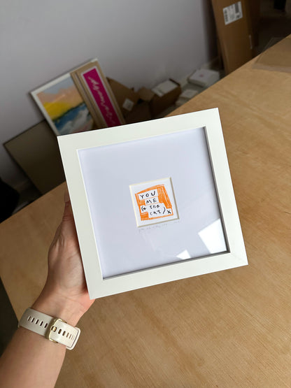 You, Me and The Cat Mini Art Print