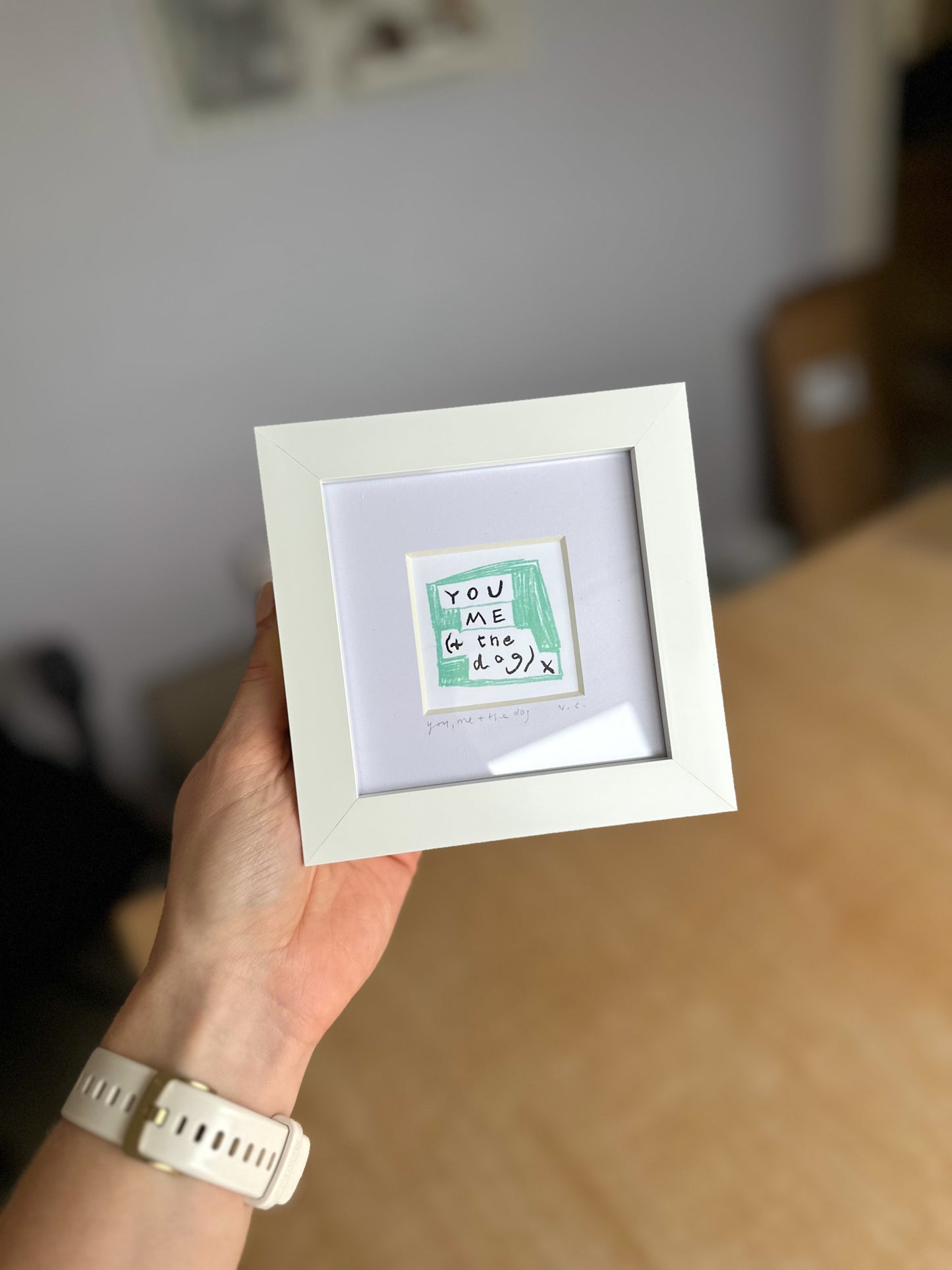 You, Me and The Dog Mini Art Print