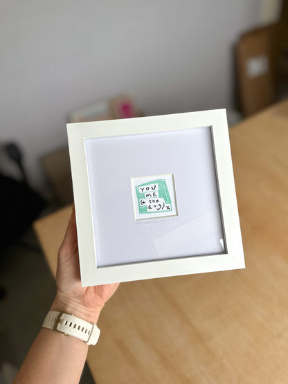 You, Me and The Dog Mini Art Print
