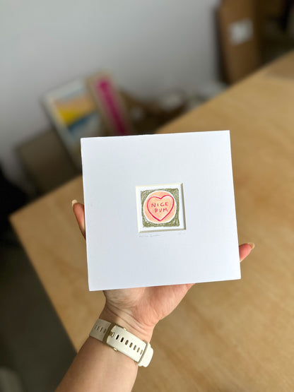 Nice Bum Mini Art Print