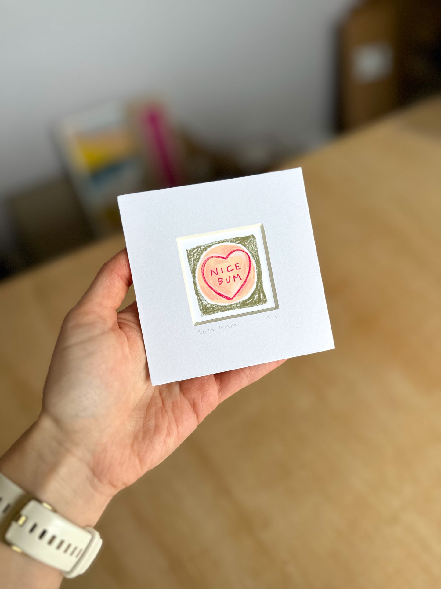 Nice Bum Mini Art Print