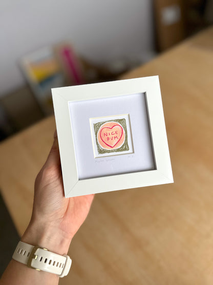 Nice Bum Mini Art Print