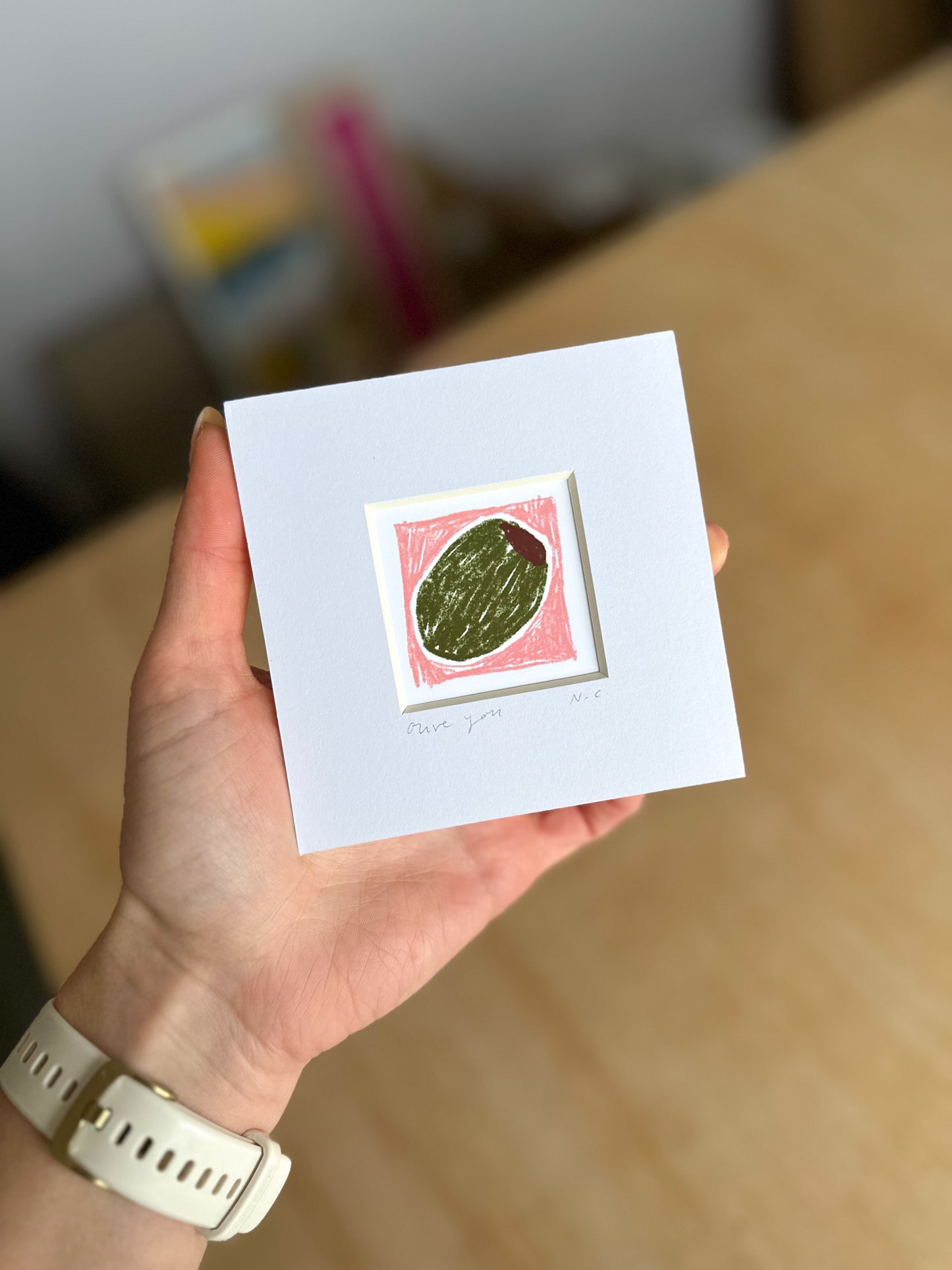 Olive You Mini Art Print