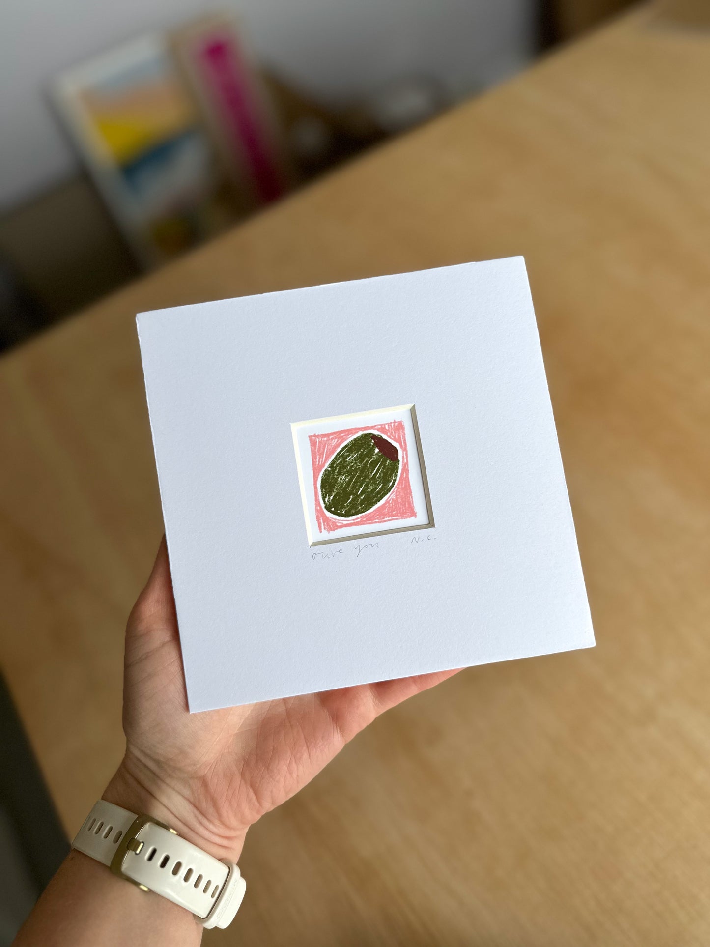 Olive You Mini Art Print