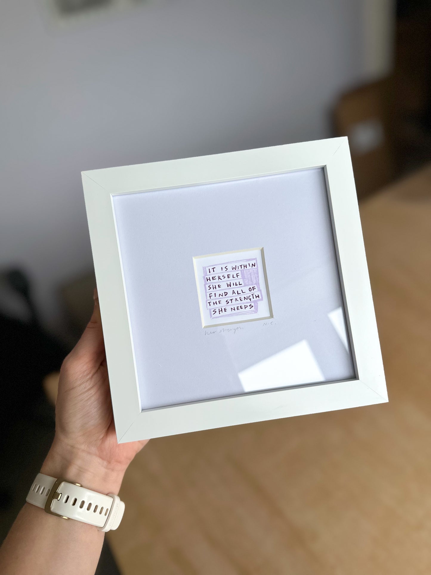 Positivity Quote Strong Women Mini Art Print