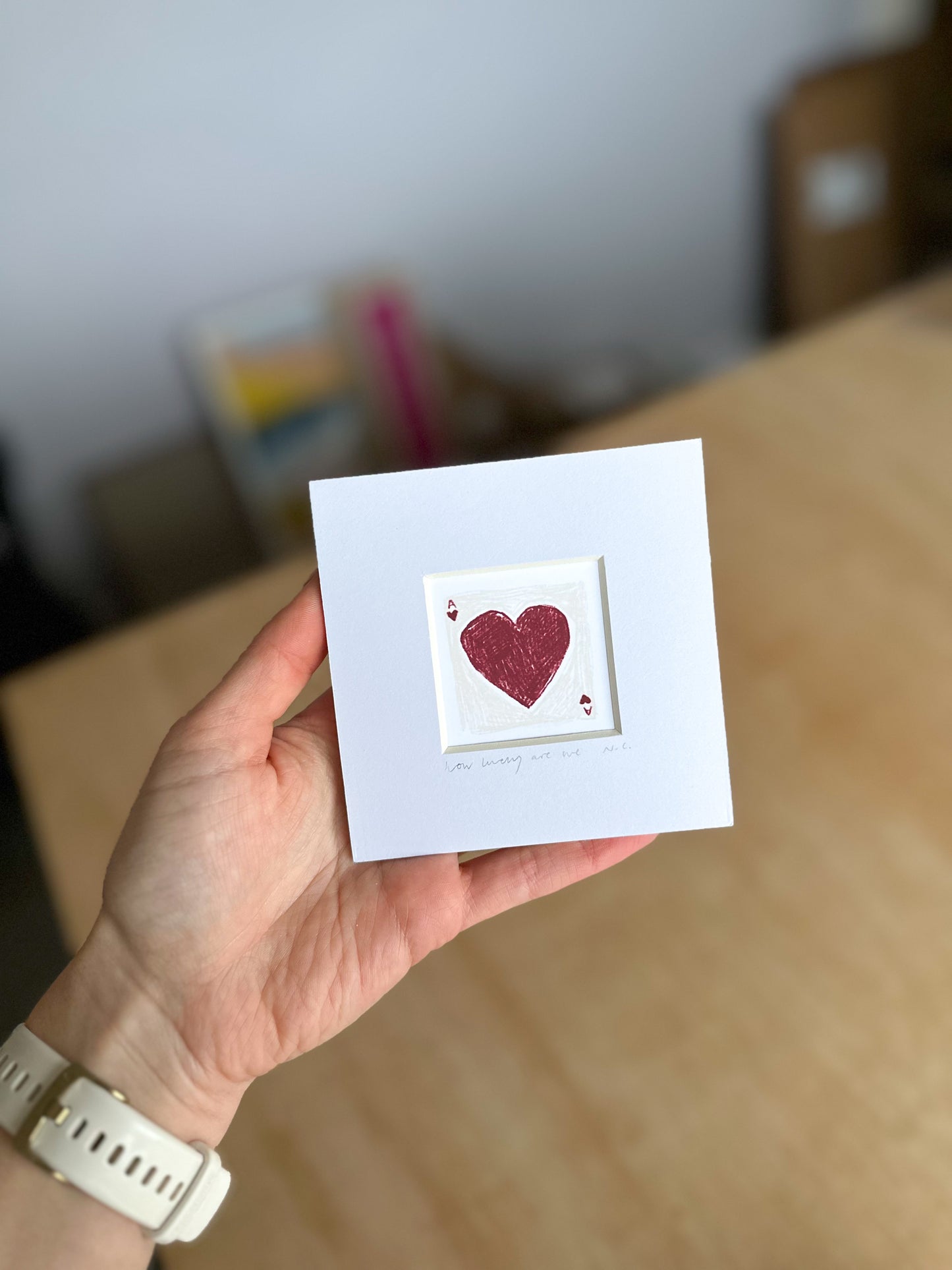 How Lucky Are We Mini Art Print