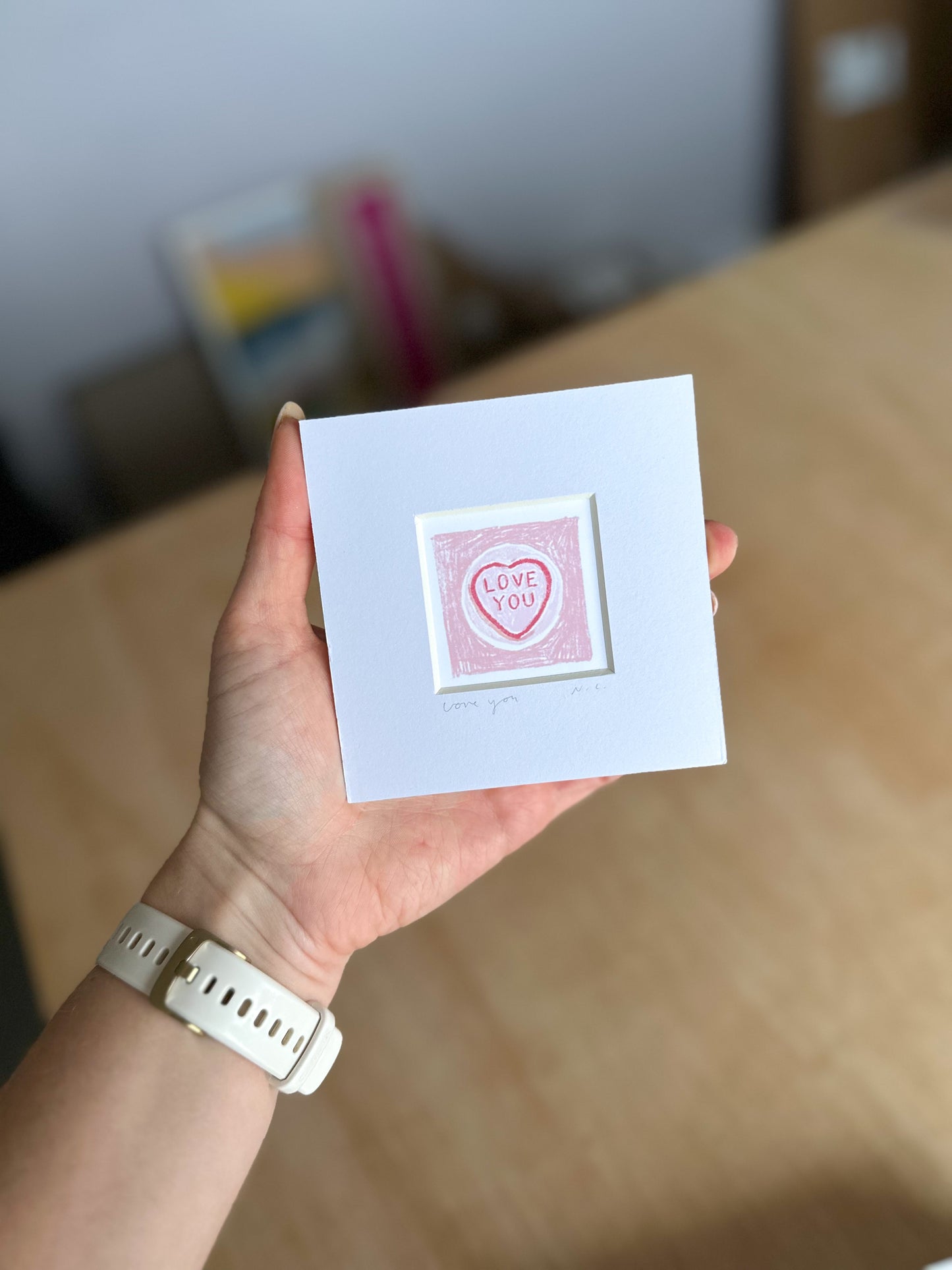 Love Hearts Mini Art Print