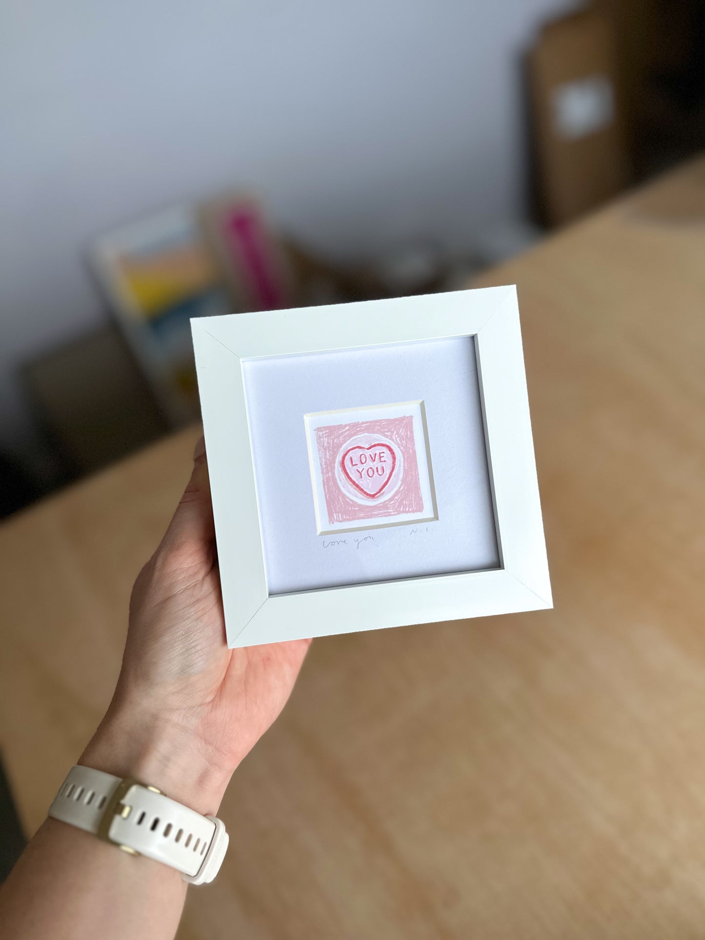 Love Hearts Mini Art Print