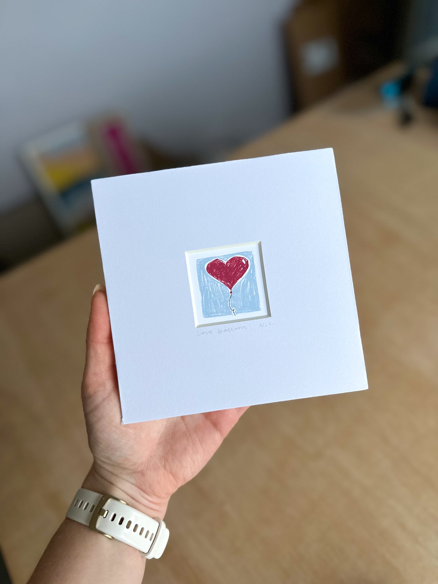 Love Balloon Mini Art Print