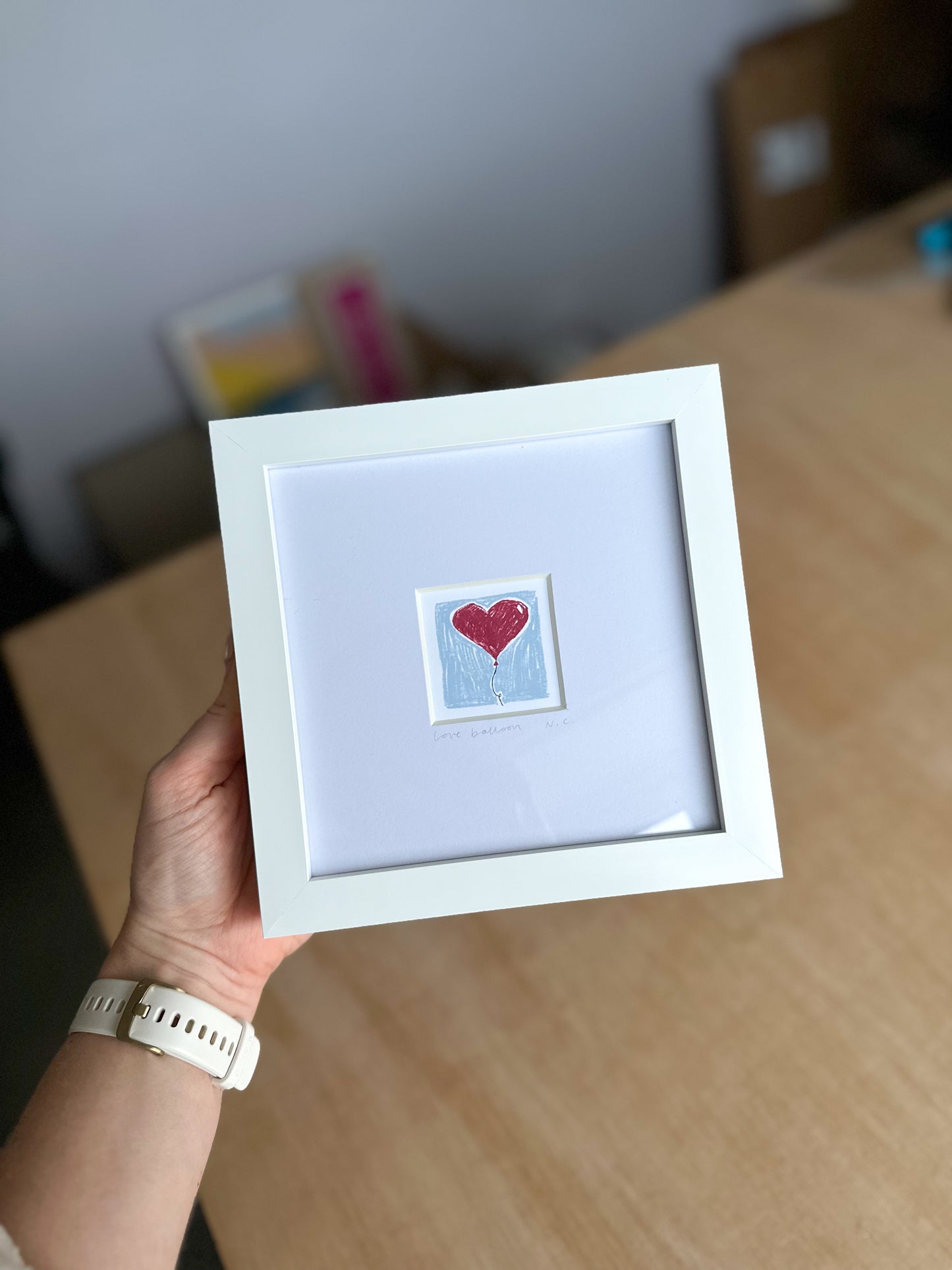 Love Balloon Mini Art Print