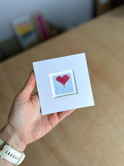 Love Balloon Mini Art Print