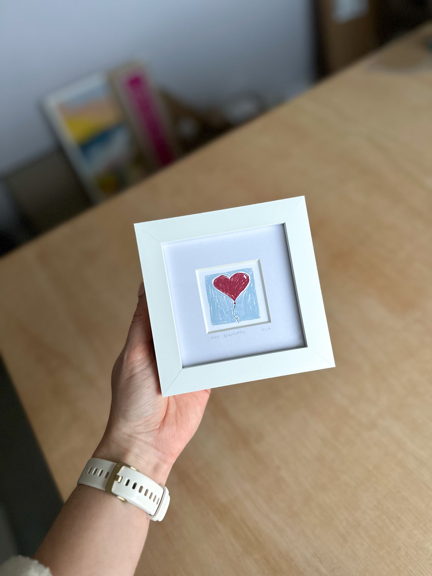Love Balloon Mini Art Print