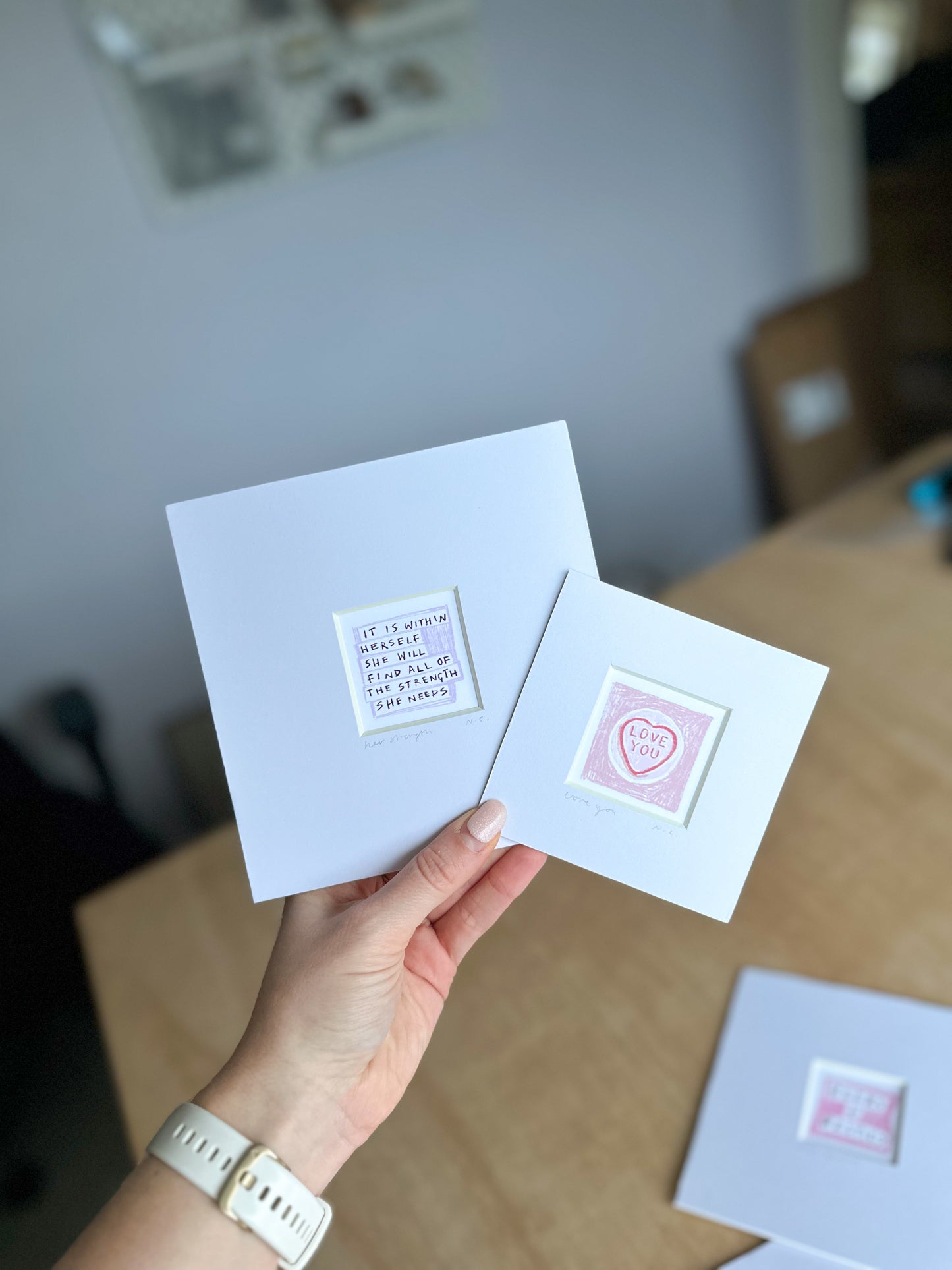 Positivity Quote Strong Women Mini Art Print