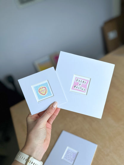 Besties Mini Art Print