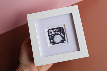 Love You To The Moon And Back Mini Art Print