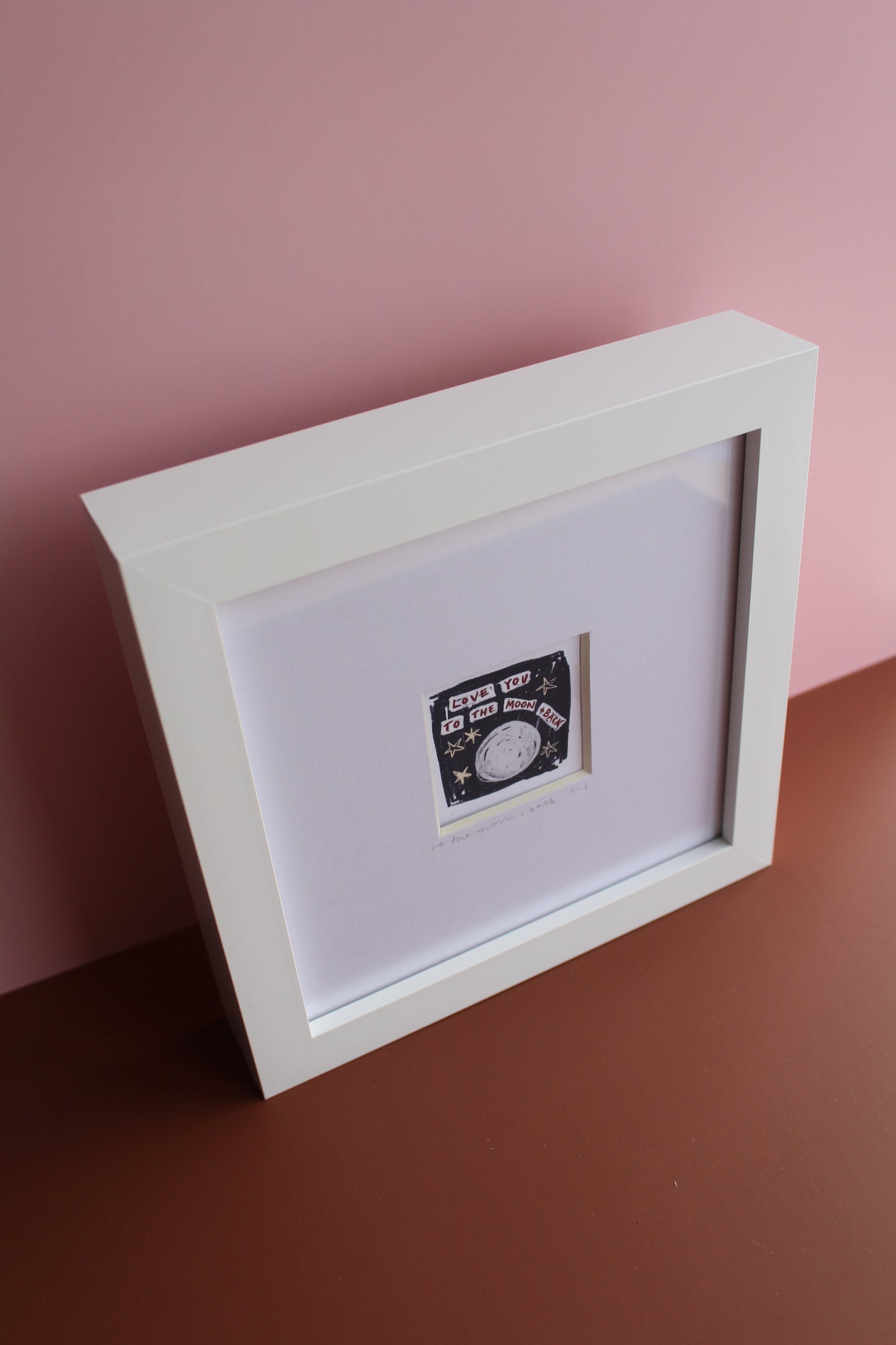 Love You To The Moon And Back Mini Art Print