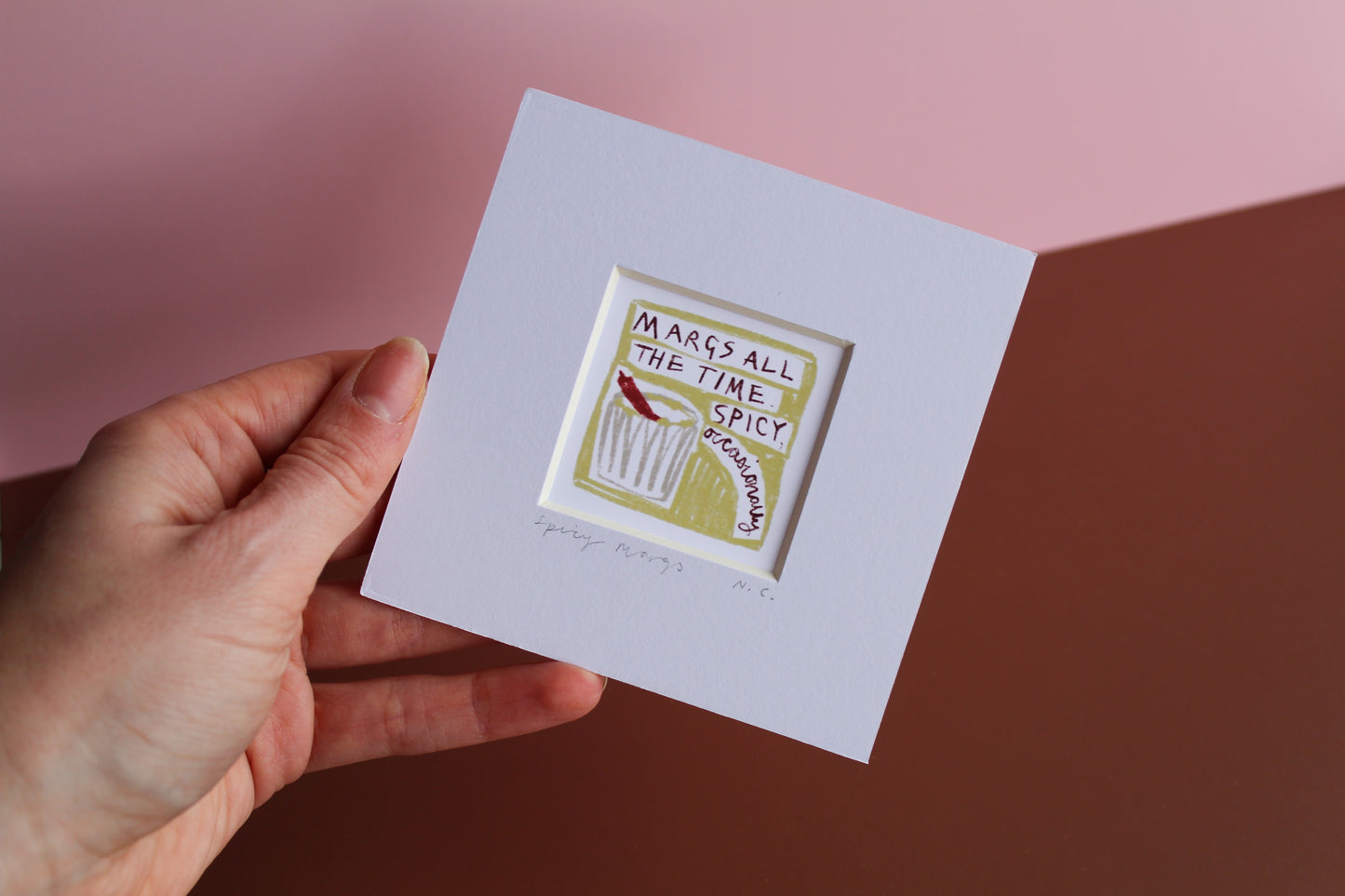 Harry Styles Inspired Margs Mini Art Print