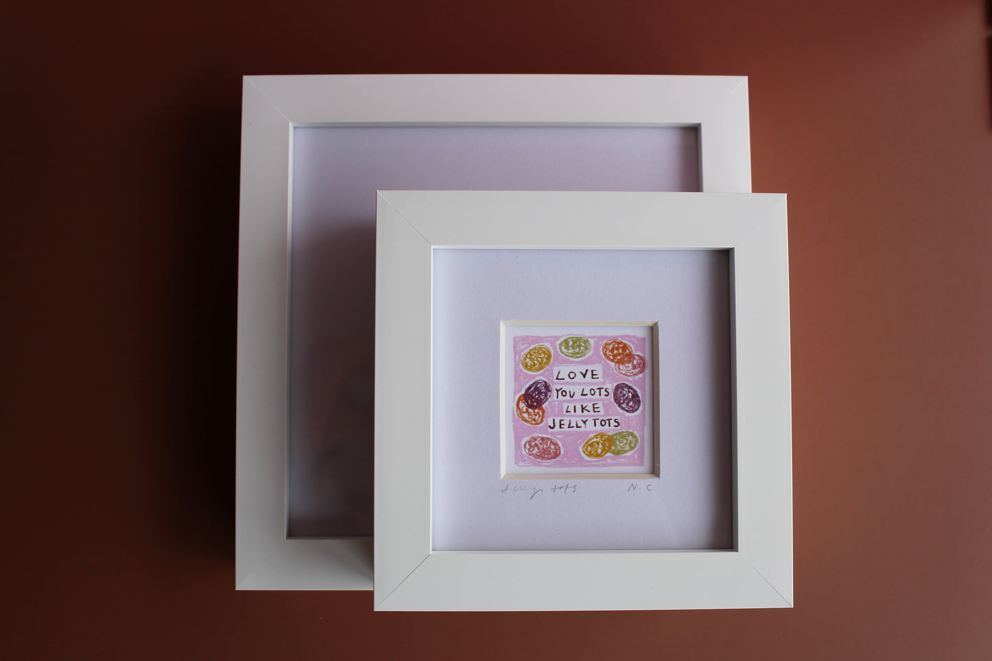 Love You Lots Like Jelly Tots Mini Art Print
