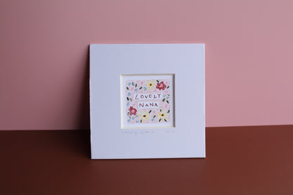 Lovely Nana Mini Art Print