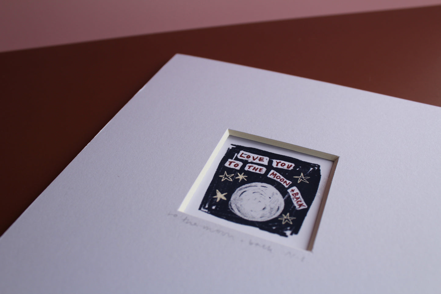 Love You To The Moon And Back Mini Art Print