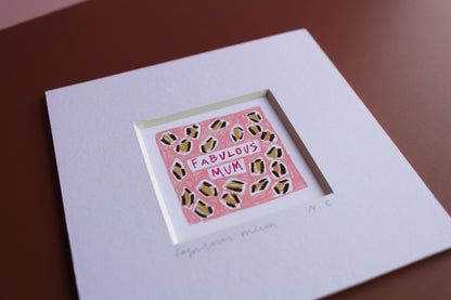 Fabulous Mum Mini Art Print
