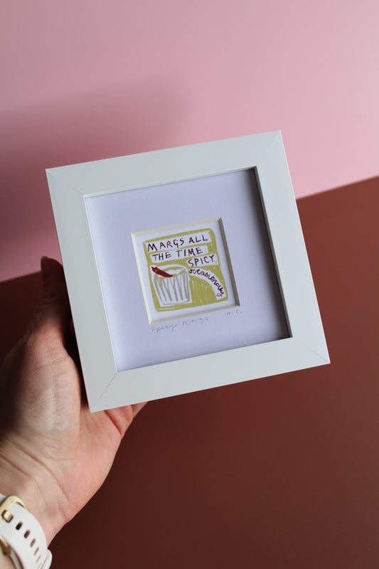 Harry Styles Inspired Margs Mini Art Print