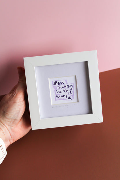 Best Mummy In The World Mini Art Print