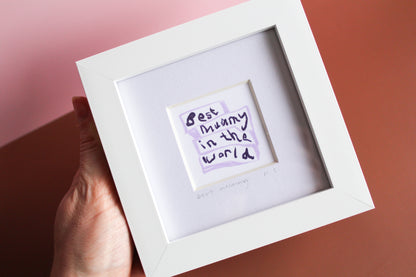 Best Mummy In The World Mini Art Print