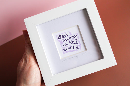 Best Mummy In The World Mini Art Print