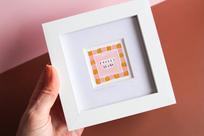 Lovely Mum Mini Art Print