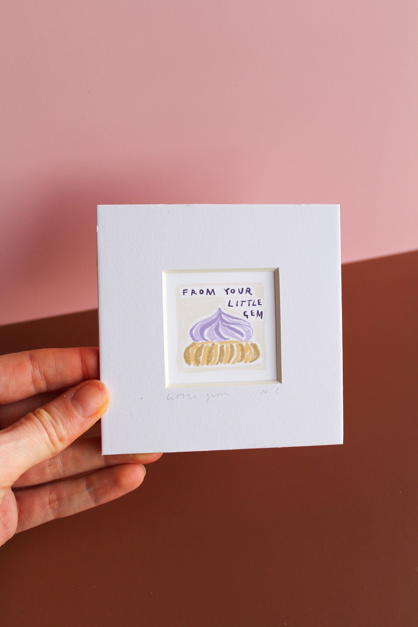 Iced Gem Mini Art Print
