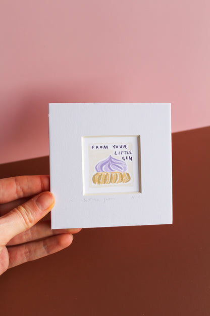 Iced Gem Mini Art Print