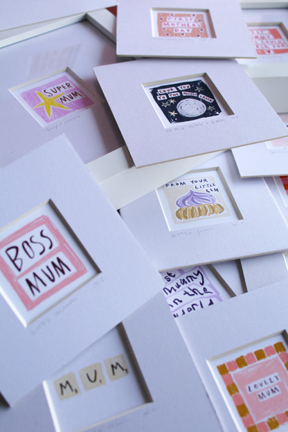 Boss Mum Mini Art Print