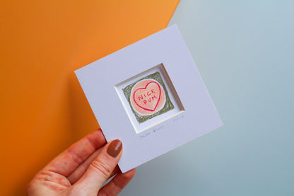 Nice Bum Mini Art Print