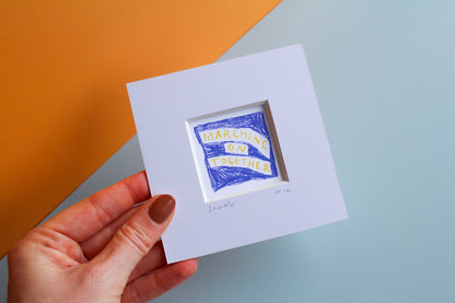 Marching On Together Mini Art Print