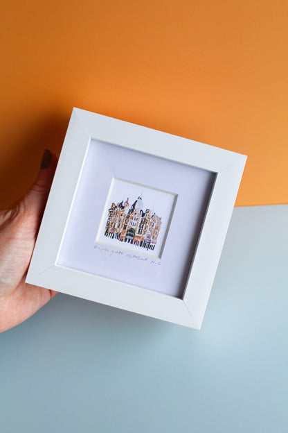 Kirkgate Market Leeds Mini Art Print
