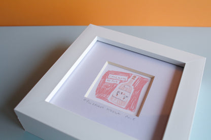 Chicken Wine Mini Art Print