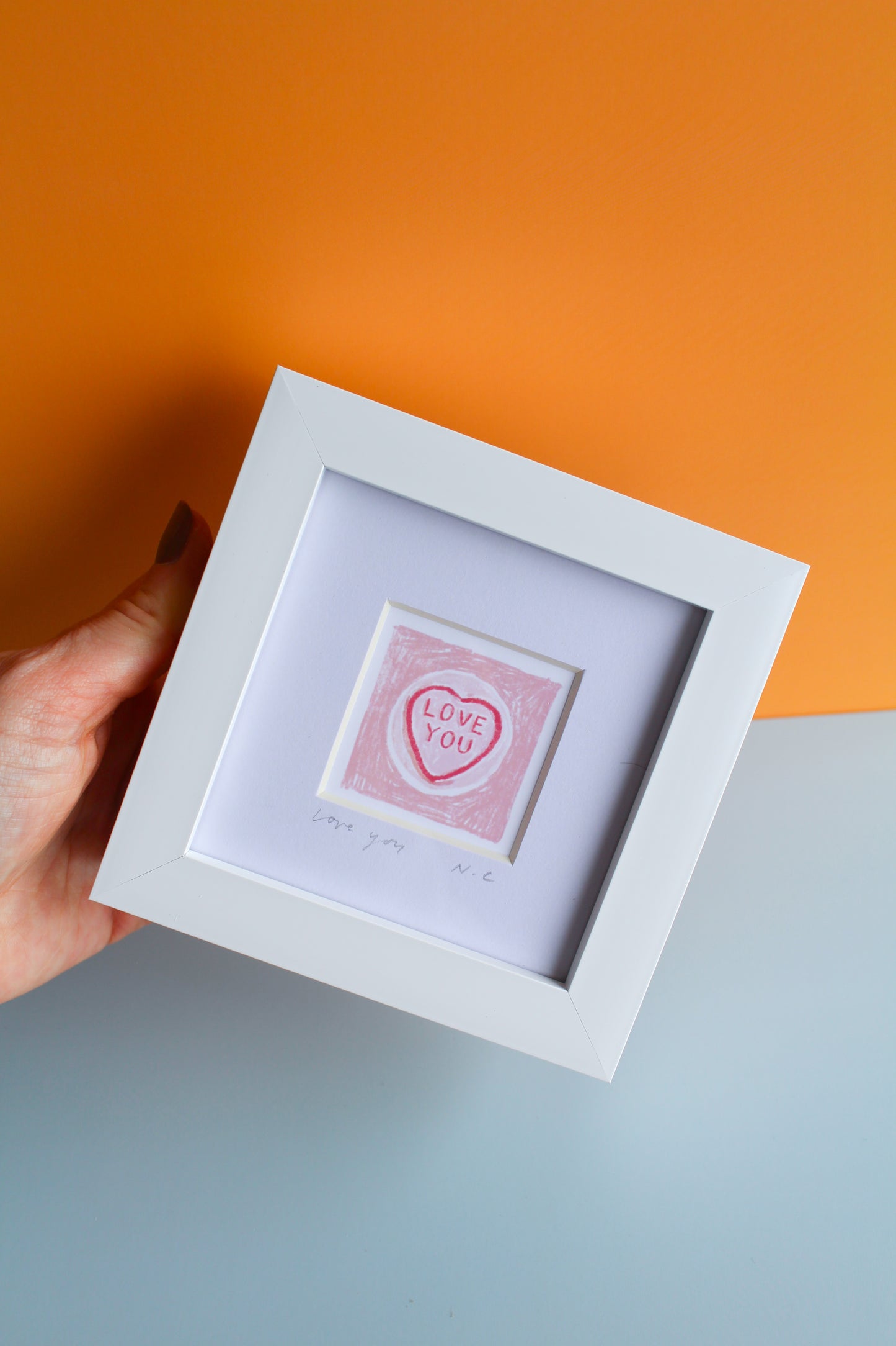 Love Hearts Mini Art Print