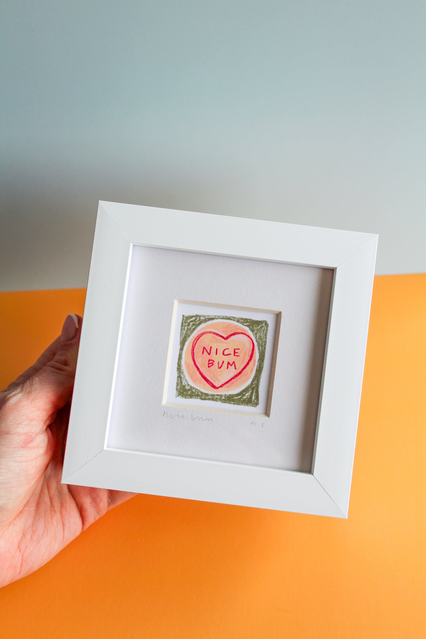 Nice Bum Mini Art Print