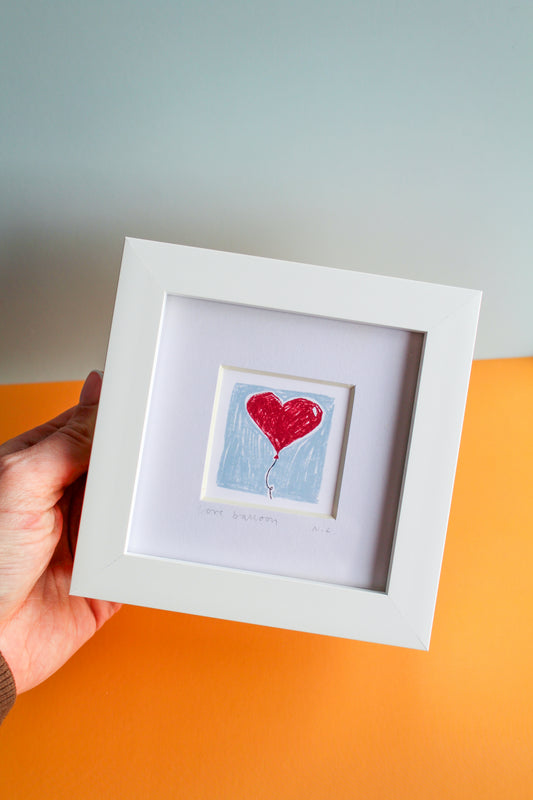 Love Balloon Mini Art Print