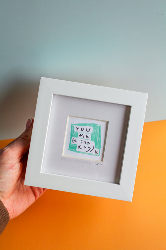 You, Me and The Dog Mini Art Print