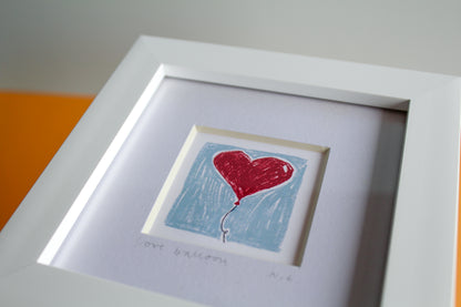 Love Balloon Mini Art Print