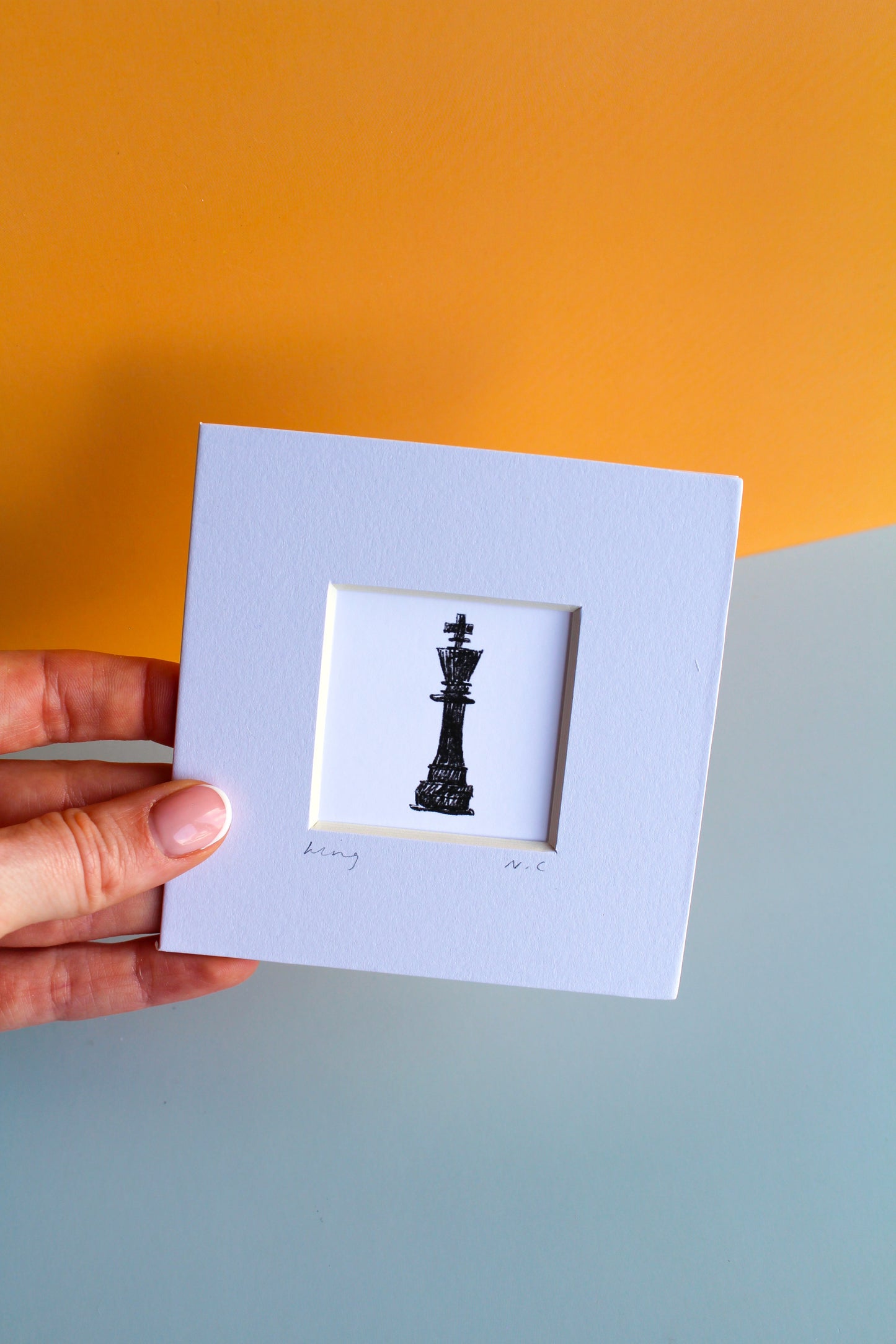 King Chess Mini Art Print