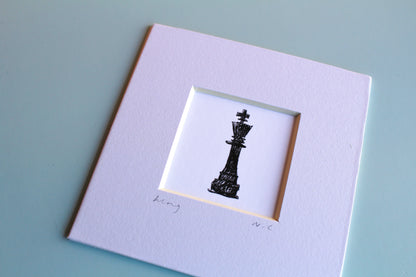 King Chess Mini Art Print
